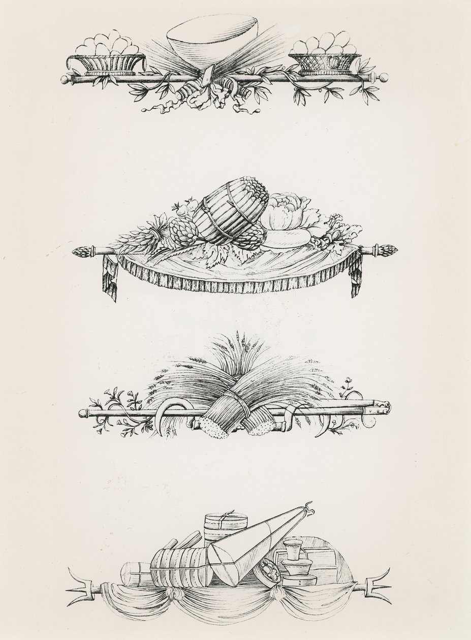 Vignetten aus einem Kochbuch von Antoine Carême von Marie Antoine Careme
