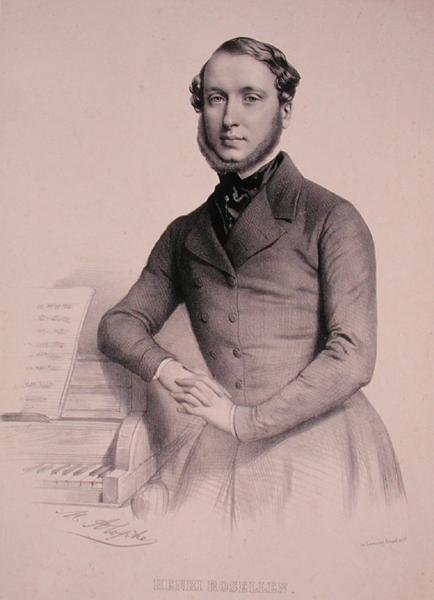 Porträt von Henri Rosellen (1811-76) von Marie Alexandre (after) Alophe
