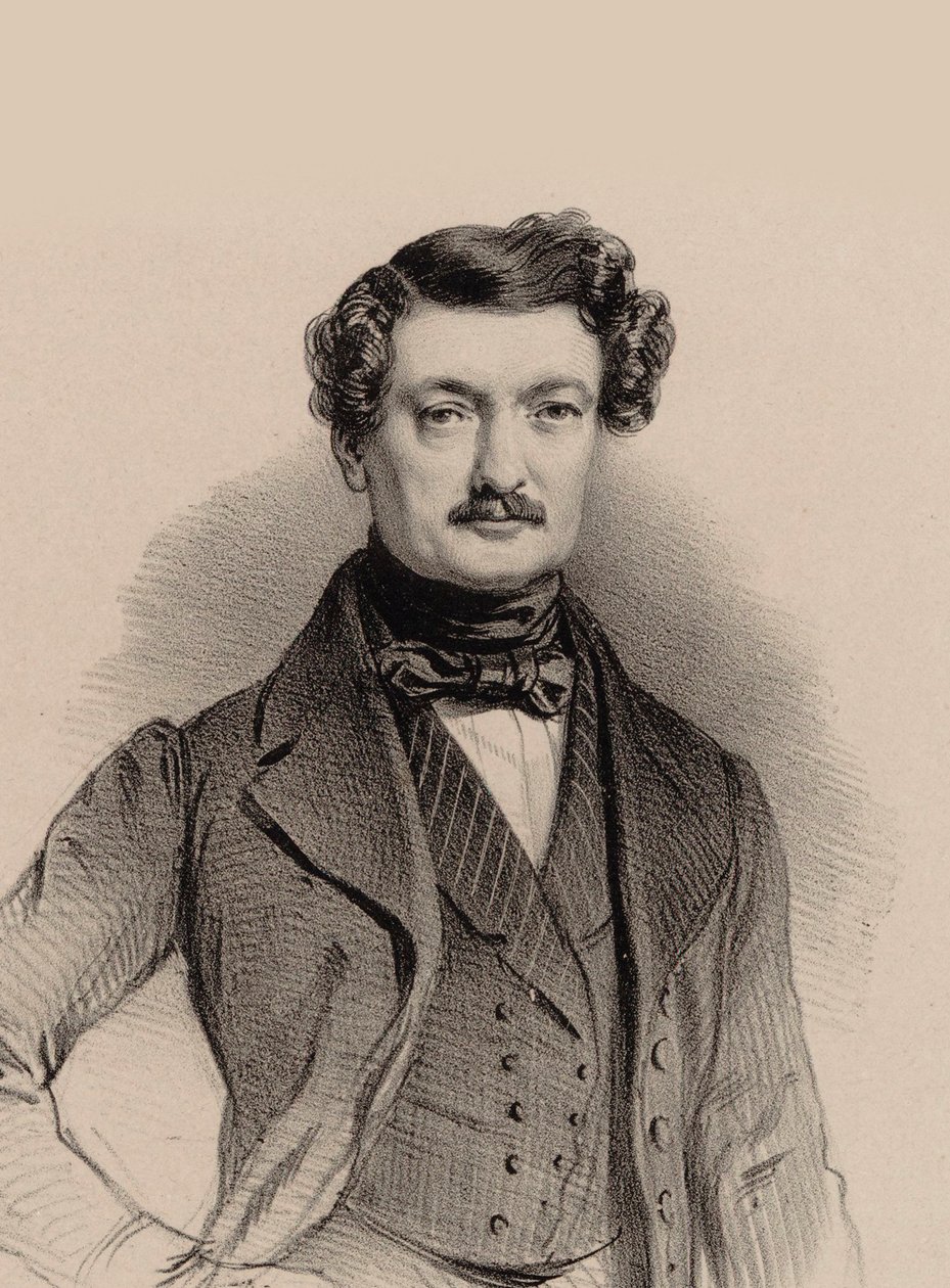 Porträt des Komponisten Charles-François Plantade 1787-1870, 1850 von Marie Alexandre Menut Alophe