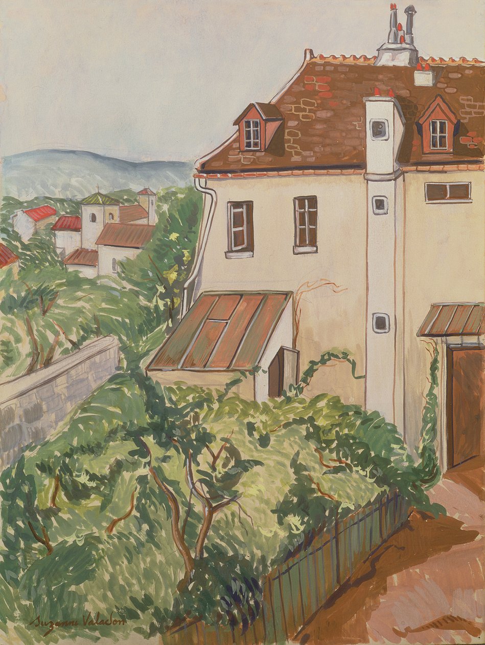Blick auf einen Garten von Marie Clementine (Suzanne) Valadon