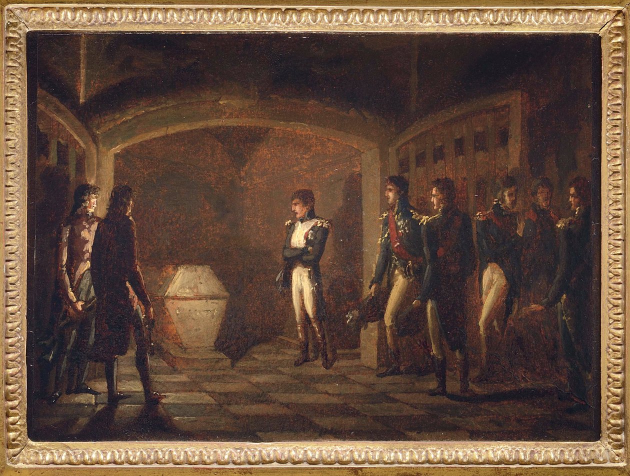 Napoleon vor dem Grab Friedrichs des Großen, von Ponce-Camus, Marie Nicola von Marie Nicolas Ponce Camus