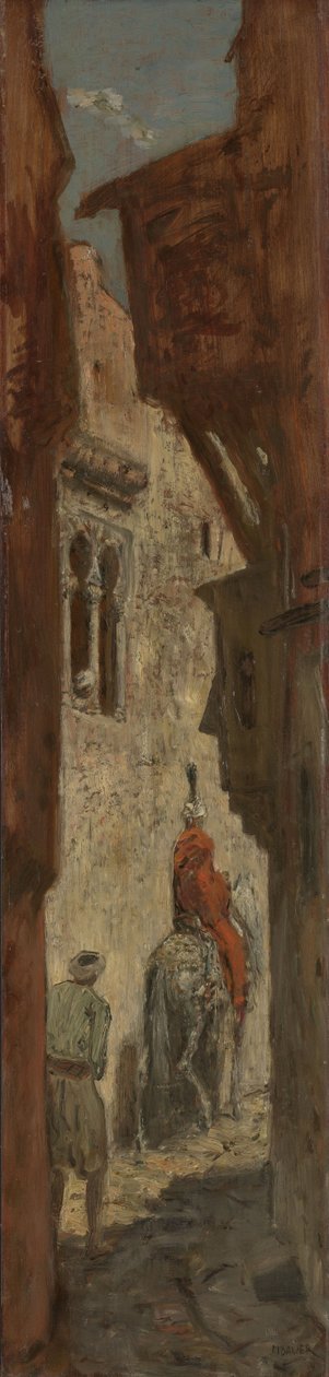 Orientalische Straße von Marius Alexander Jacques Bauer