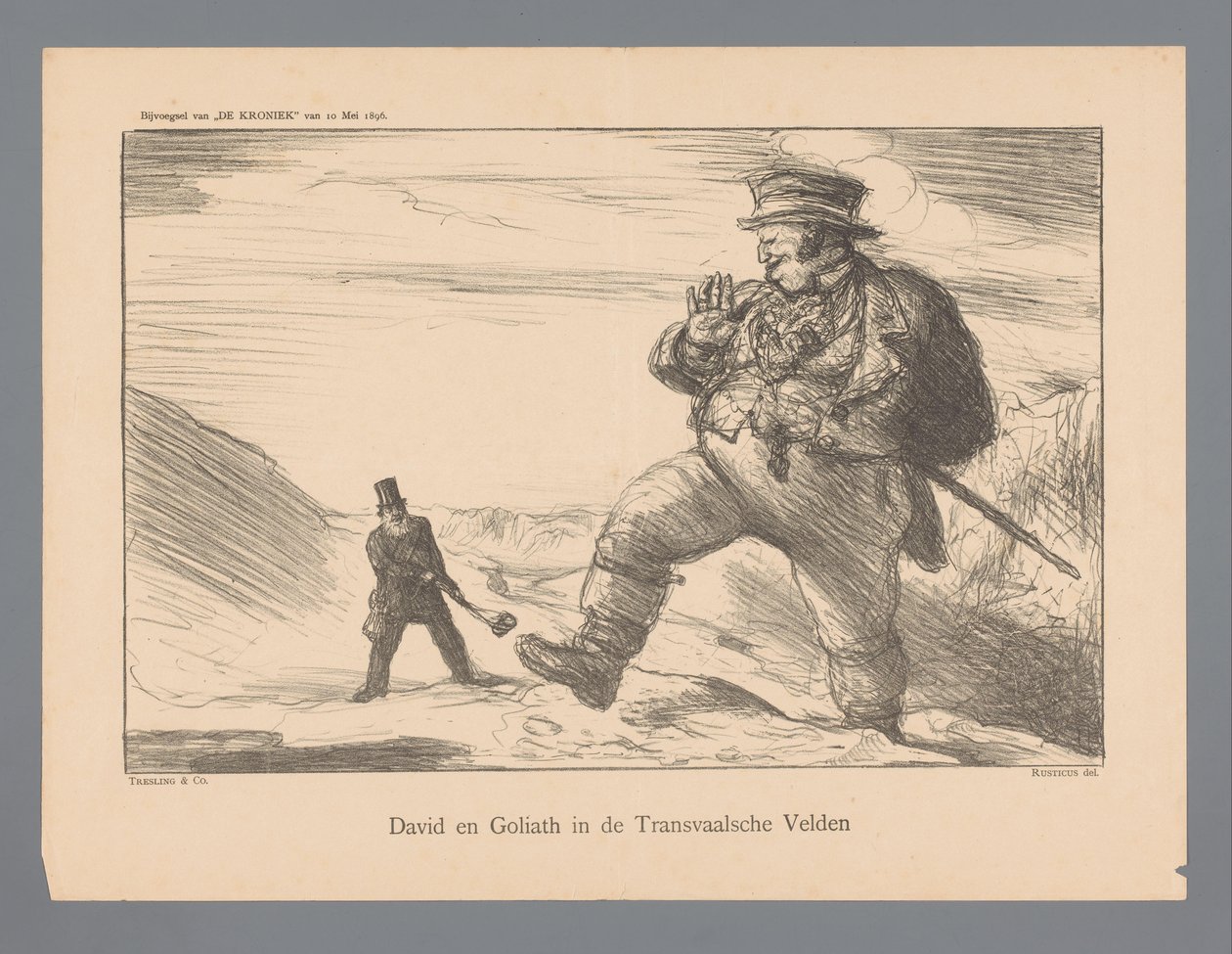 David und Goliath in den Transvaal-Feldern von Marius Bauer
