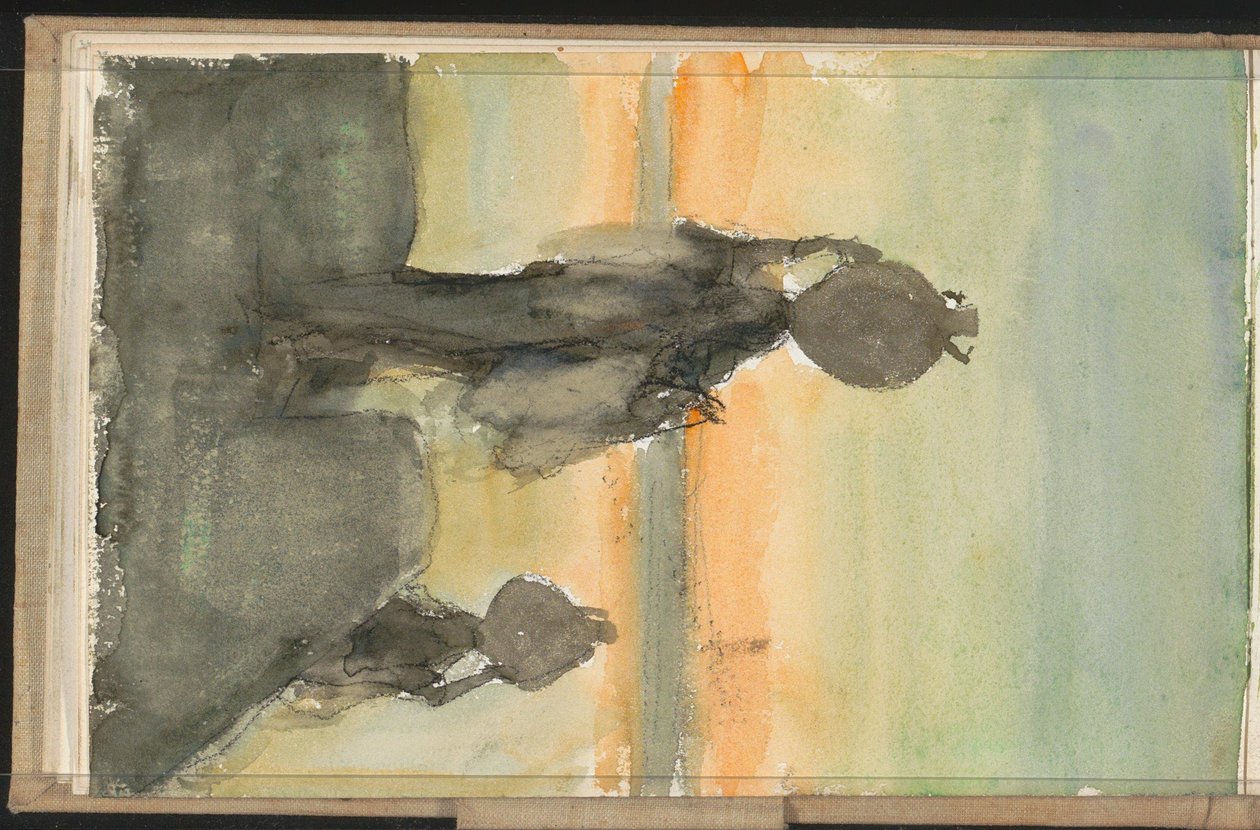 Wüstenlandschaft mit Wasserträgern von Marius Bauer