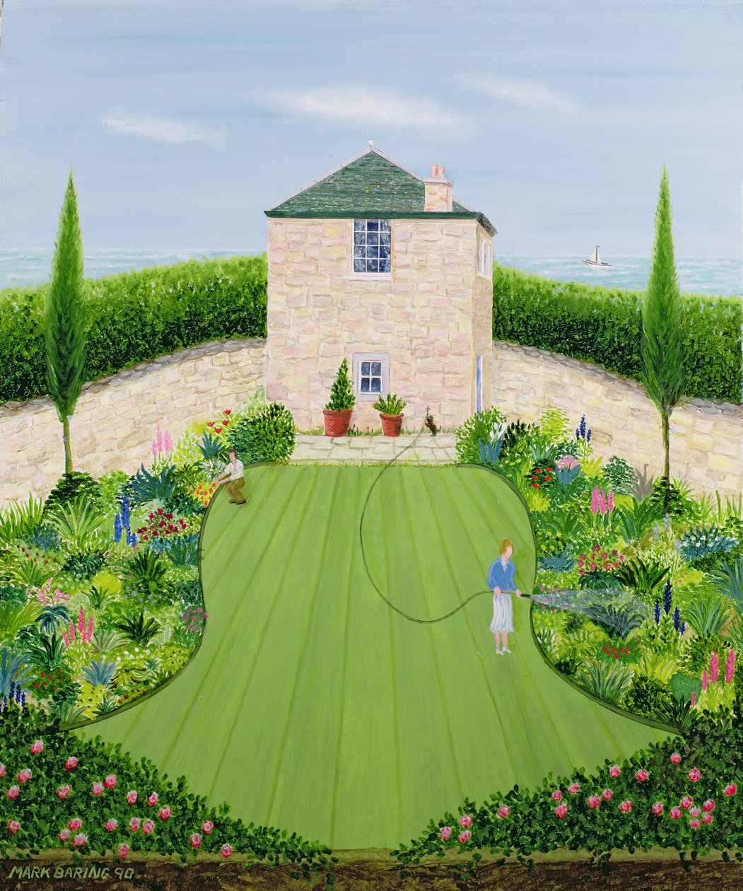 Garten am Meer von Mark Baring