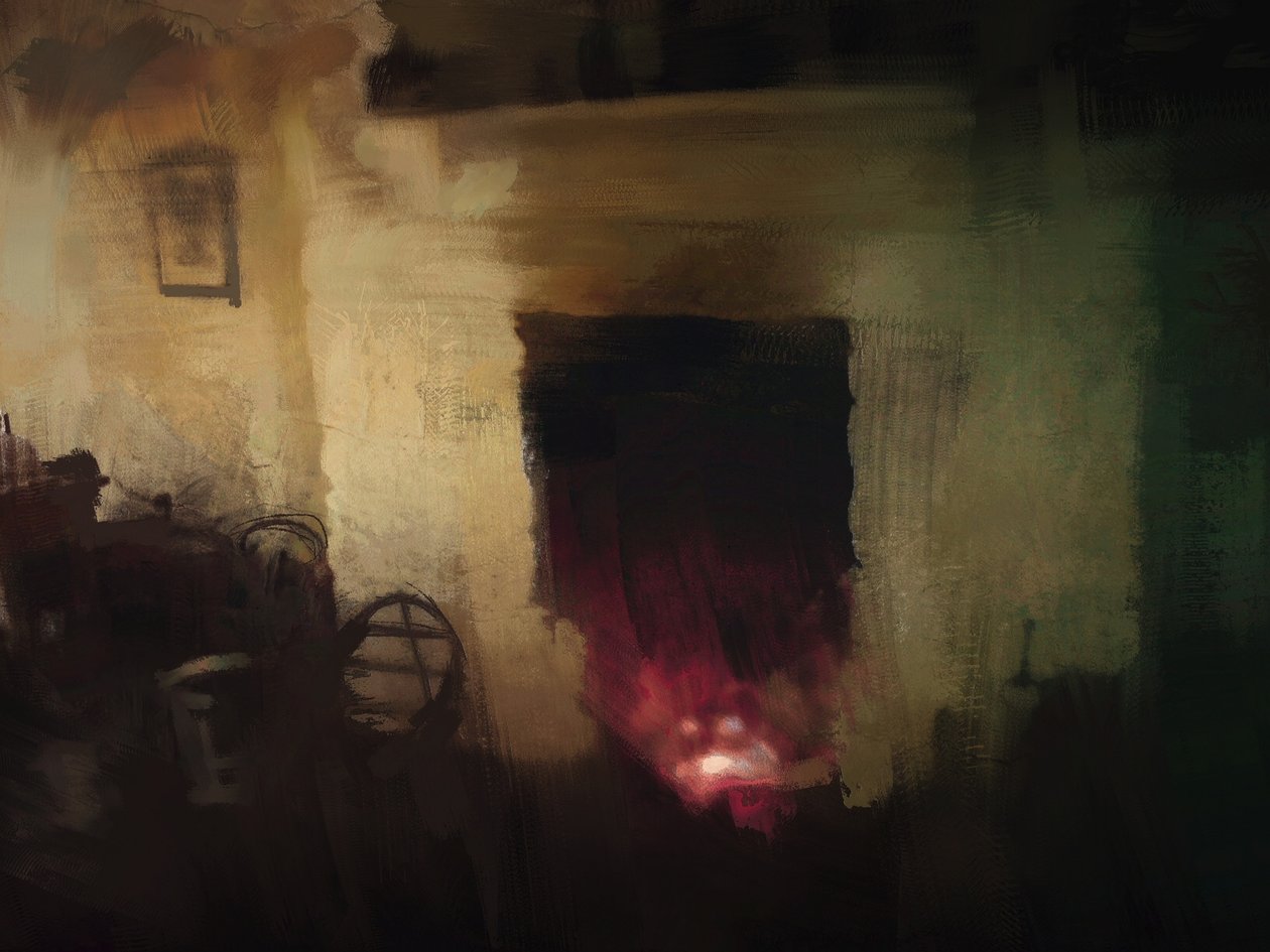 Irische Hütte Serie - Kamin von Mark Gordon