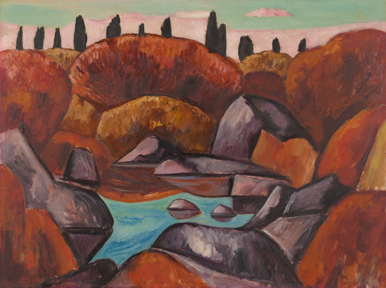 Flammender Pool—Dogtown von Marsden Hartley