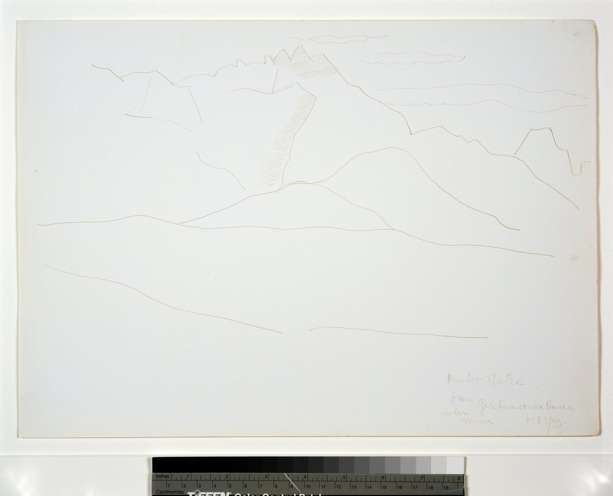 Berglandschaft mit Wolken von Marsden Hartley