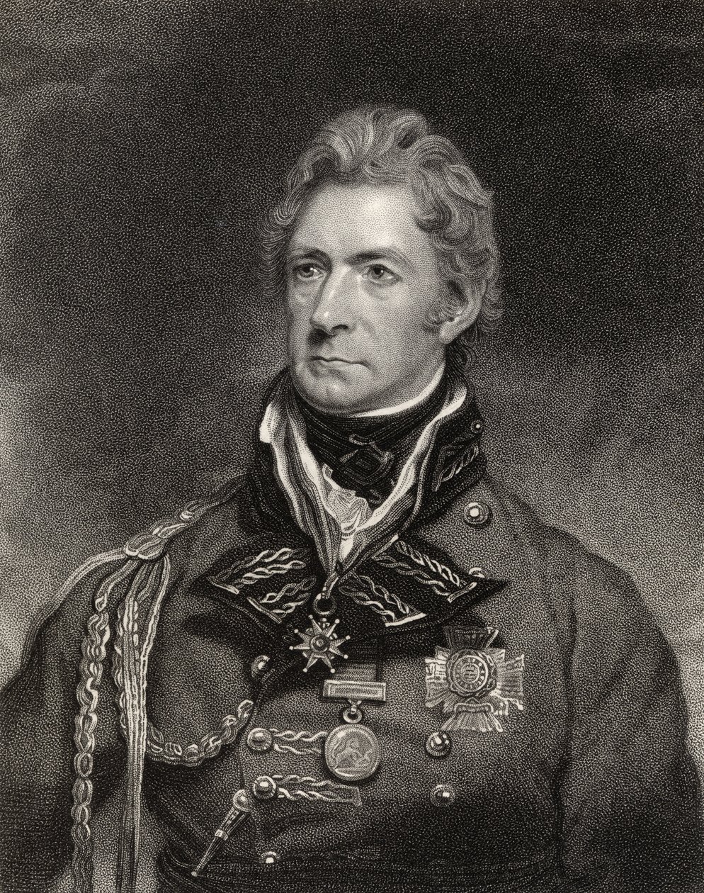 Sir Thomas Munro, 1. Baronet, graviert von Henry Hoppner Meyer (ca. 1782-1847), aus 