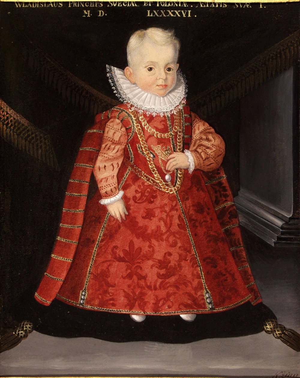Porträt von Wladyslaw Vasa 1595-1648, Sohn von König Sigismund III. von Polen, 1596 von Martin Kober
