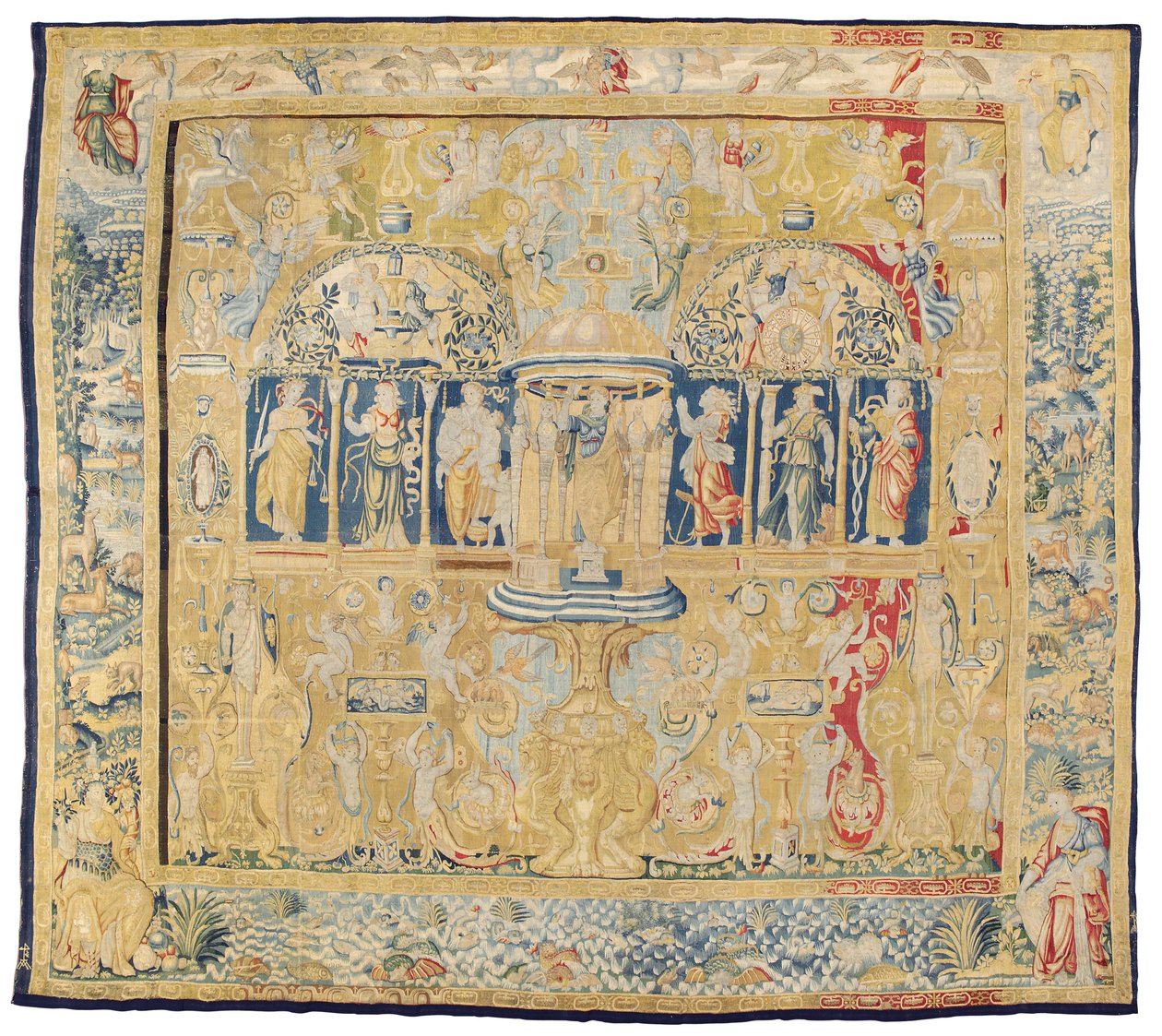Allegorischer Wandteppich, Brüssel, spätes 16. - frühes 17. Jahrhundert von Martin Reymbouts