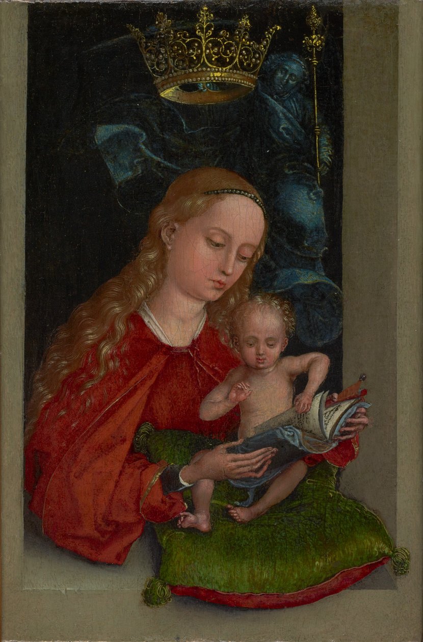 Madonna und Kind am Fenster, um 1485-1490 von Martin Schongauer