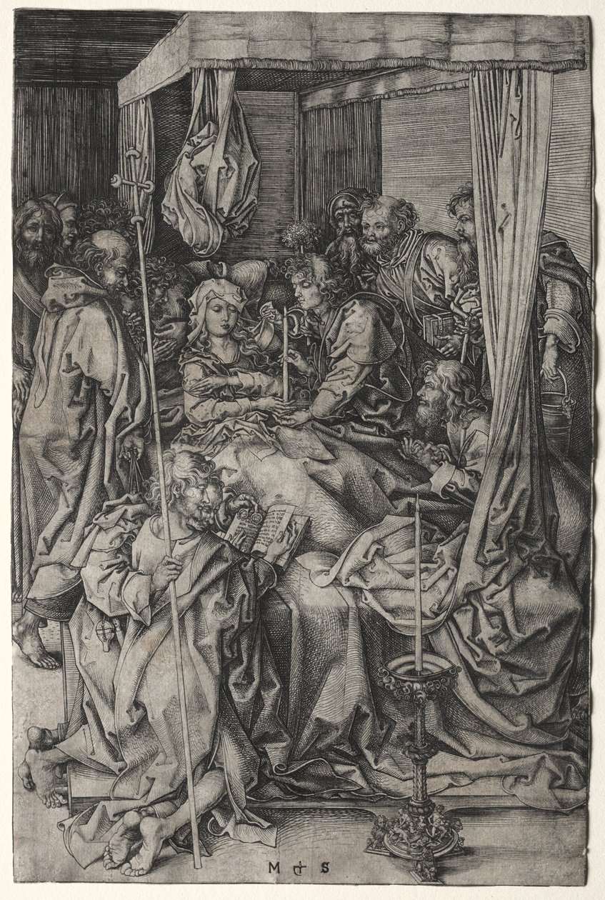 Der Tod der Jungfrau von Martin Schongauer