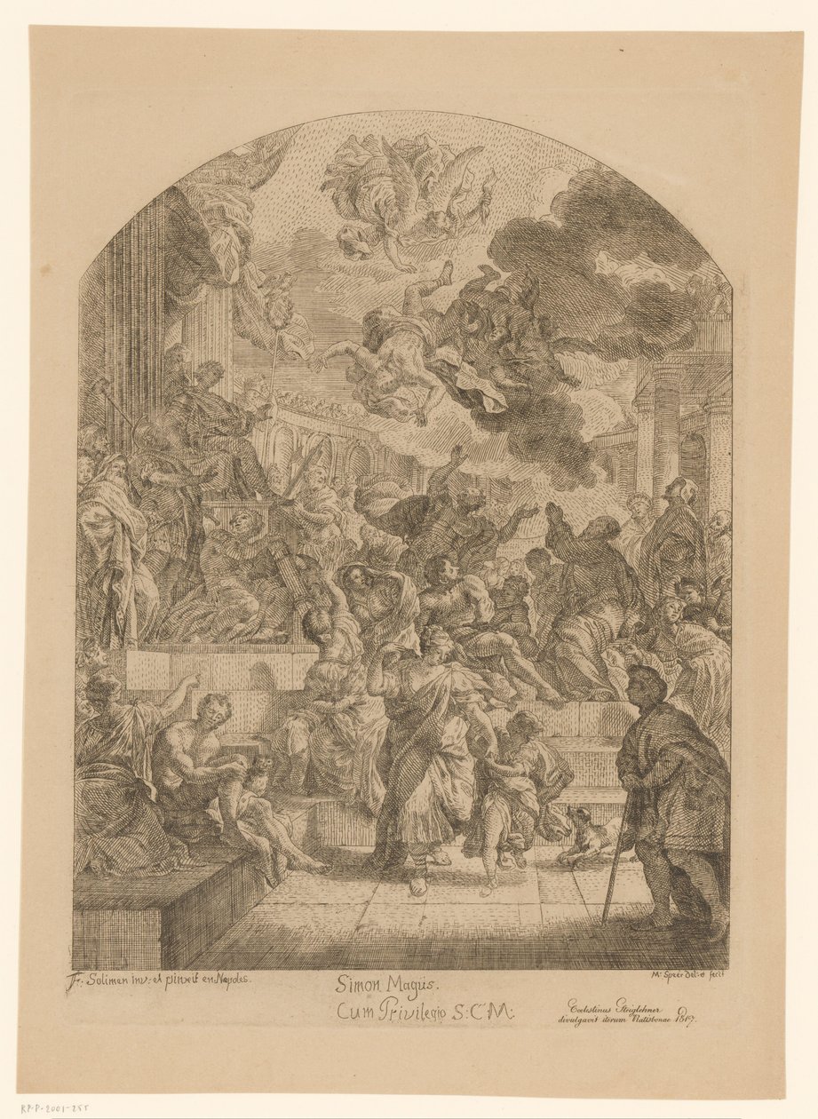 Sturz des Simon Magus von Martin Speer