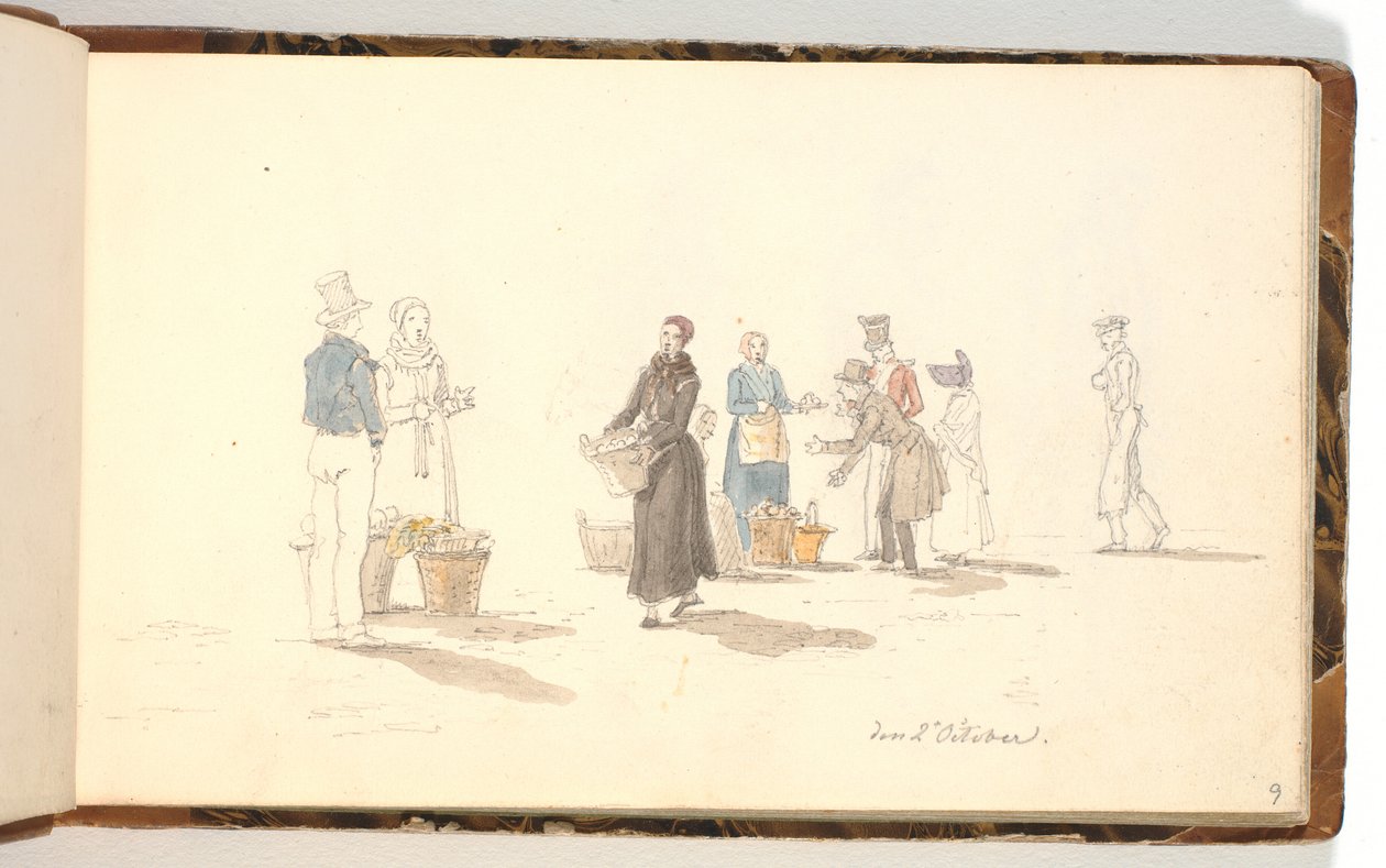 Obstverkäufer von Martinus Rørbye