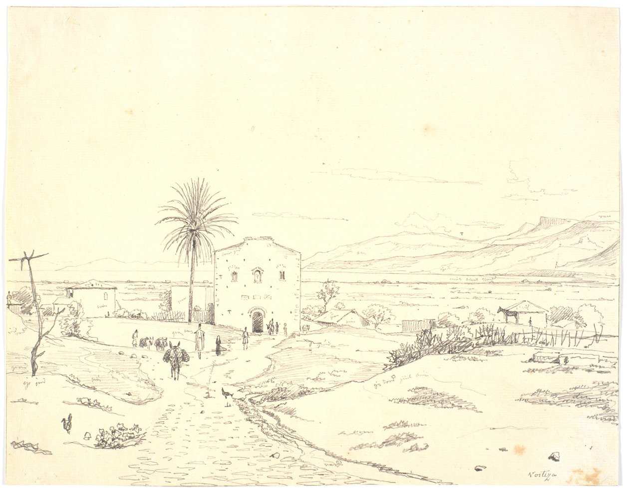Griechische Landschaft, Vostiza von Martinus Rørbye