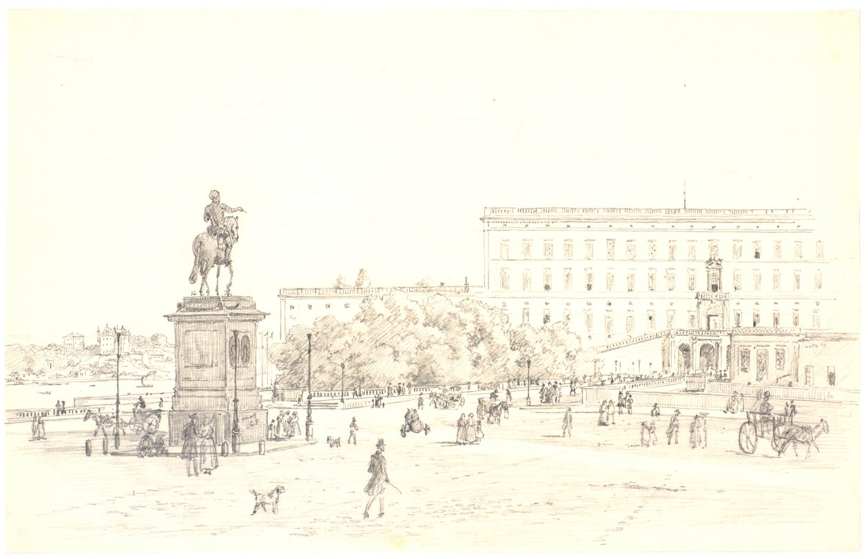 Stockholmer Schloss von Martinus Rørbye