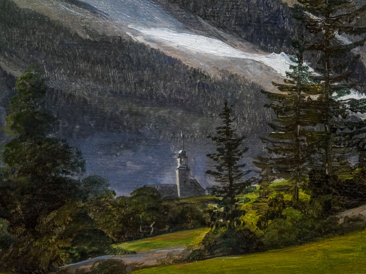 Blick auf Chamonix und Mont Blanc von Martinus Rorbye