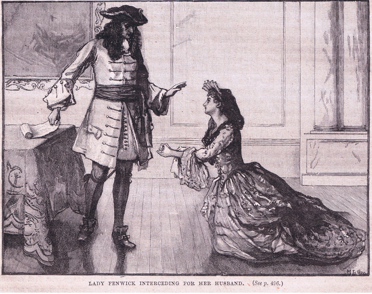 Lady Fenwick bittet für ihren Ehemann AD 1696 von Mary L. Gow