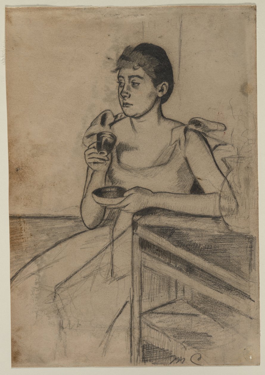 Kaffee nach dem Essen (Vorderseite) von Mary Cassatt