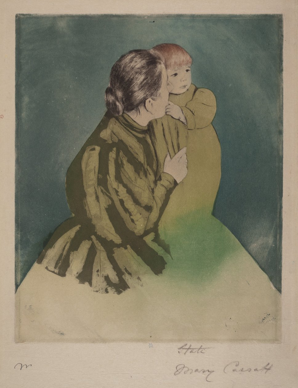 Bäuerin mit Kind von Mary Cassatt
