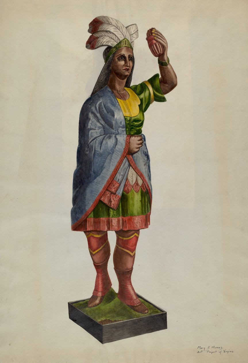 Zigarrenladen Pocahontas von Mary E Humes