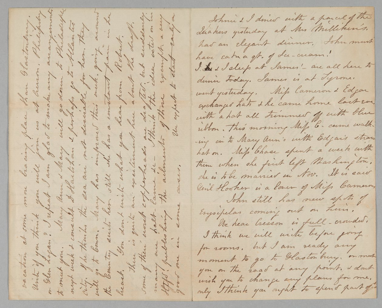 Brief von Mary Jane Hale Welles an Gideon Welles, 15. August 1863 von Mary Hale