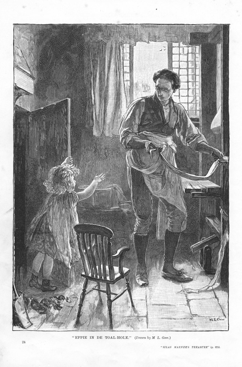 Szene aus Silas Marner von George Eliot, 1882 von Mary L Gow