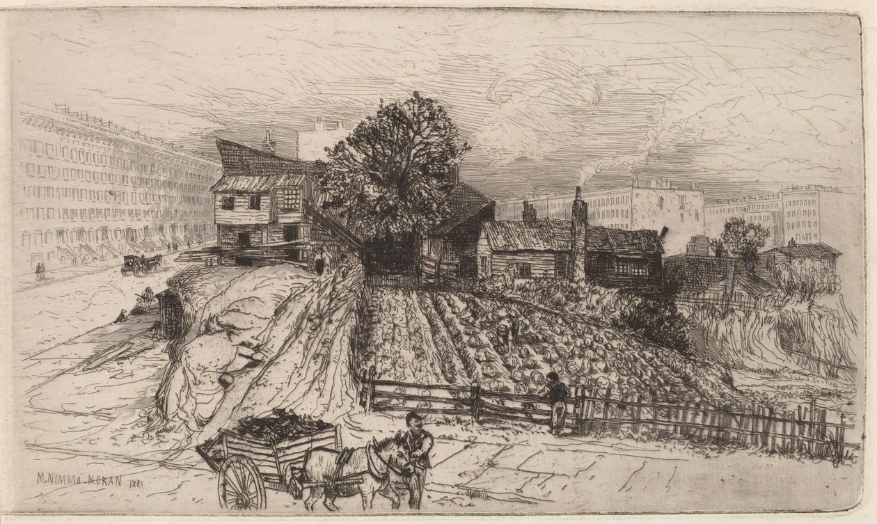 Eine Stadtfarm—New York von Mary Nimmo Moran
