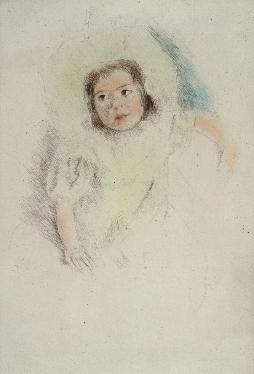 Margot mit einer Haube von Mary Stevenson Cassatt