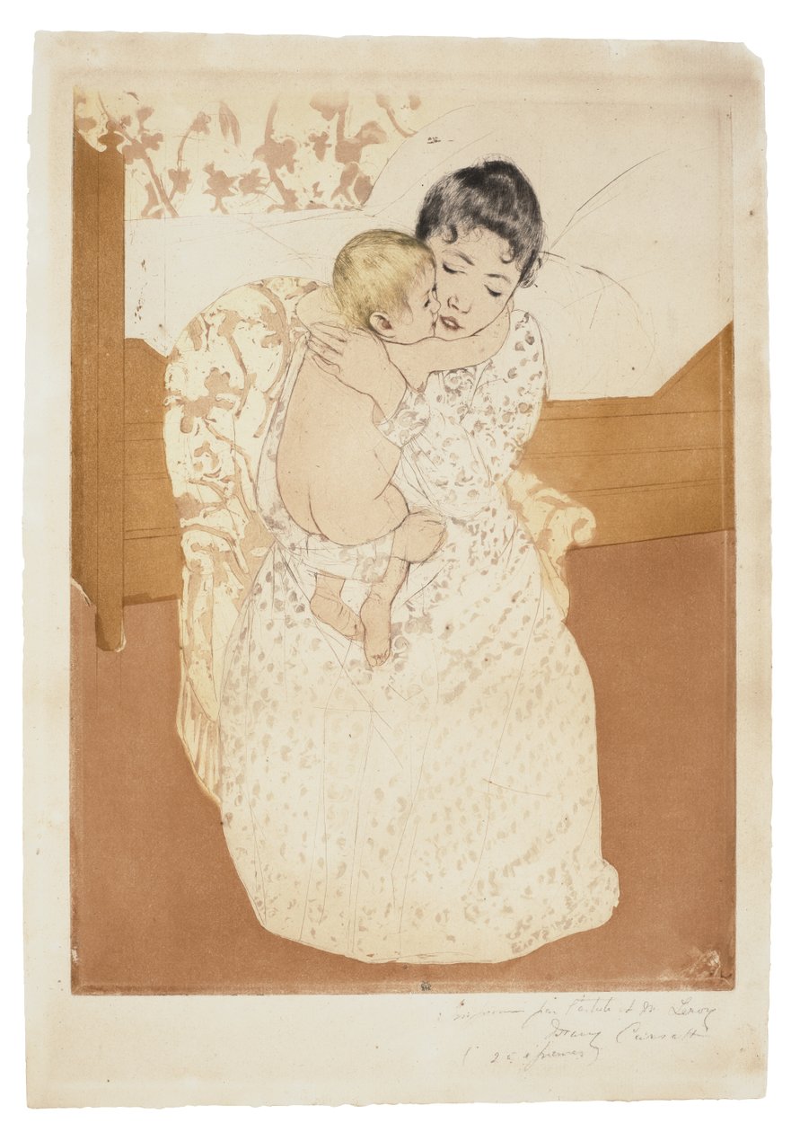 Mütterliche Liebkosung von Mary Stevenson Cassatt