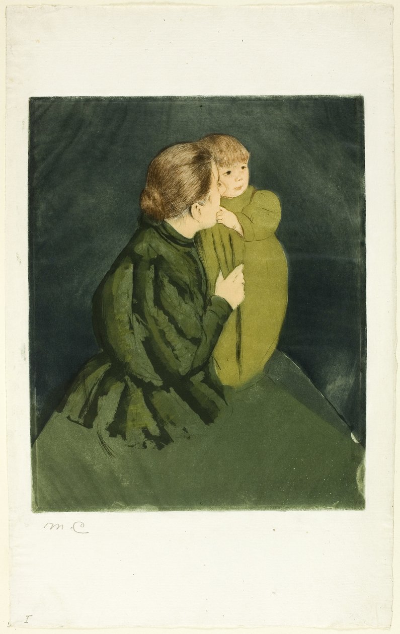 Bäuerin mit Kind, ca. 1895 von Mary Stevenson Cassatt