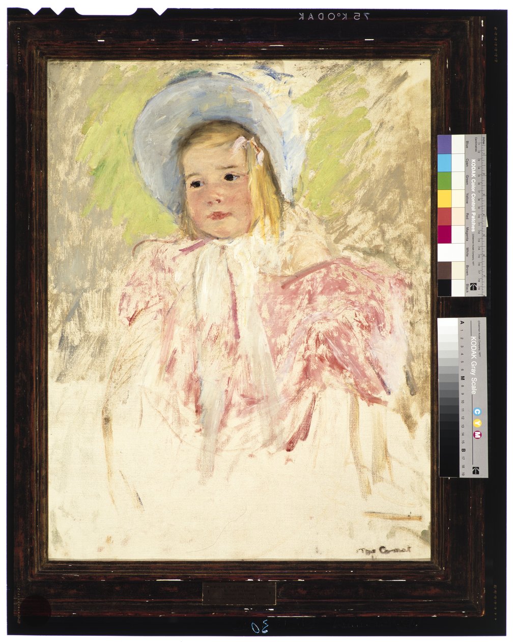 Simone mit blauem Hut (Nr. 1), ca. 1903 von Mary Stevenson Cassatt