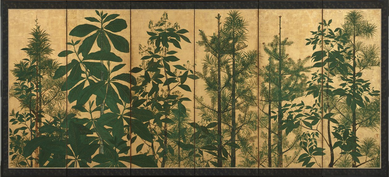 Bäume, frühe Edo-Zeit von Master of I nen Seal