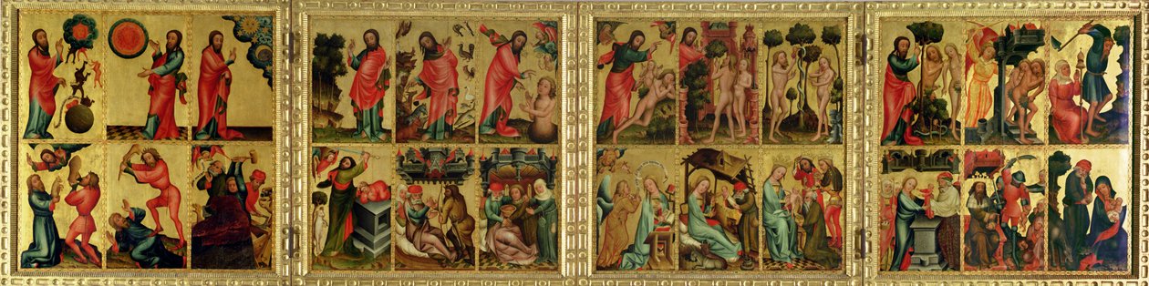 Hochaltar von St. Peter in Hamburg, der Grabower Altar von Master Bertram of Minden