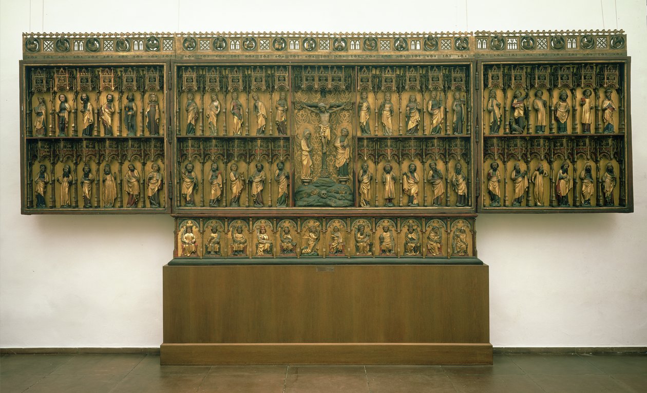 Hochaltar von St. Peter in Hamburg, der Grabower Altar, 1383 von Master Bertram of Minden