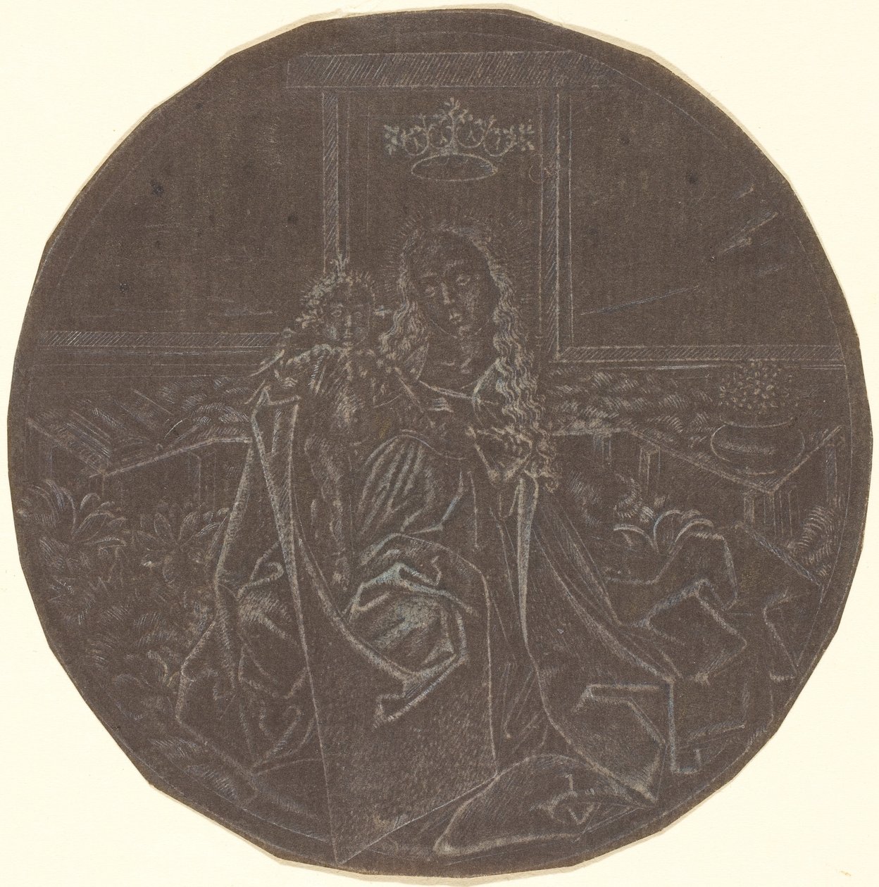 Die Madonna und das Kind im Garten von Master E.S. Facsimile