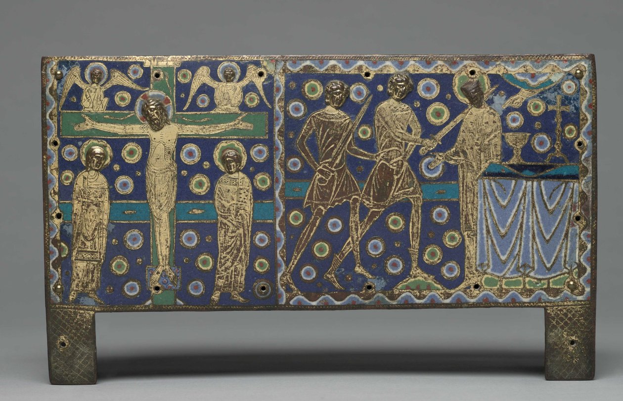 Plakette von einem Reliquienschrein für die Reliquien des Heiligen Thomas Becket, 1220-1225 von Master G. Alpais