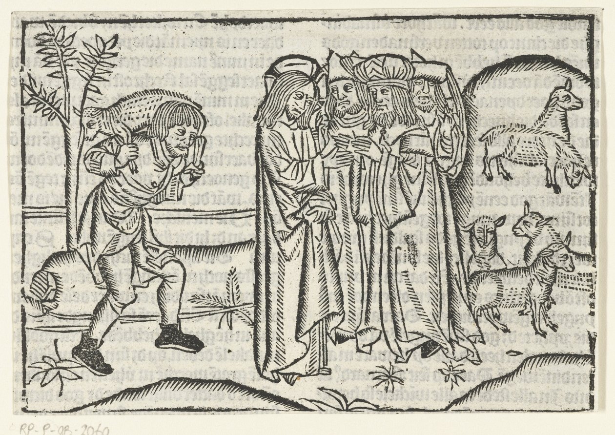 Gleichnis vom verlorenen Schaf von Master of Delft (attributed to)
