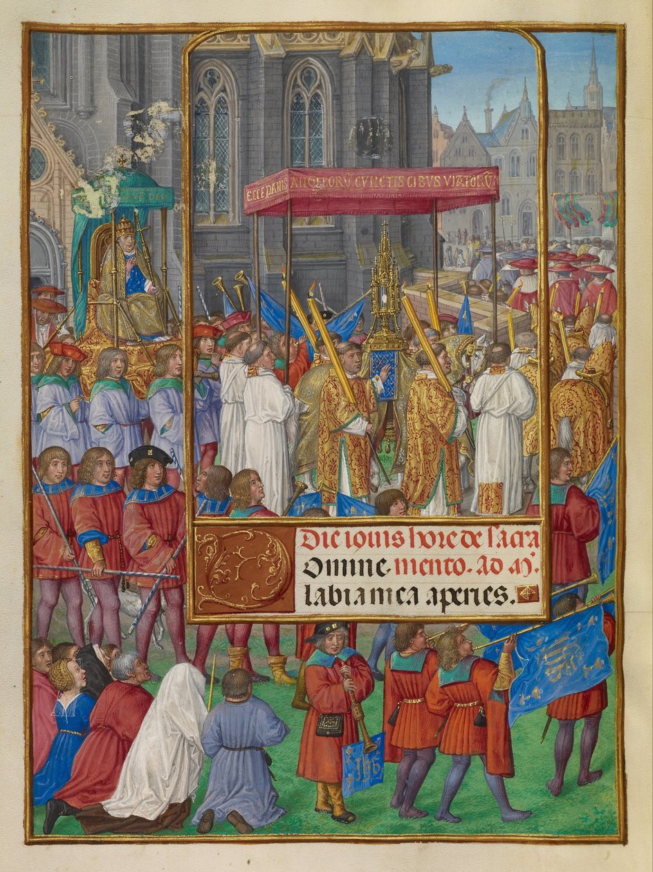 Prozession zu Fronleichnam von Master of James IV of Scotland