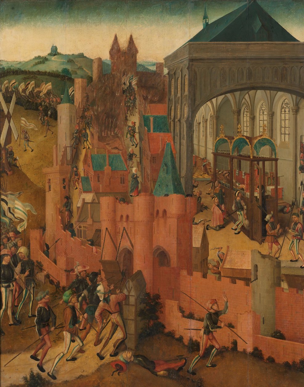 Die Belagerung von Rhenen von Master of Rhenen