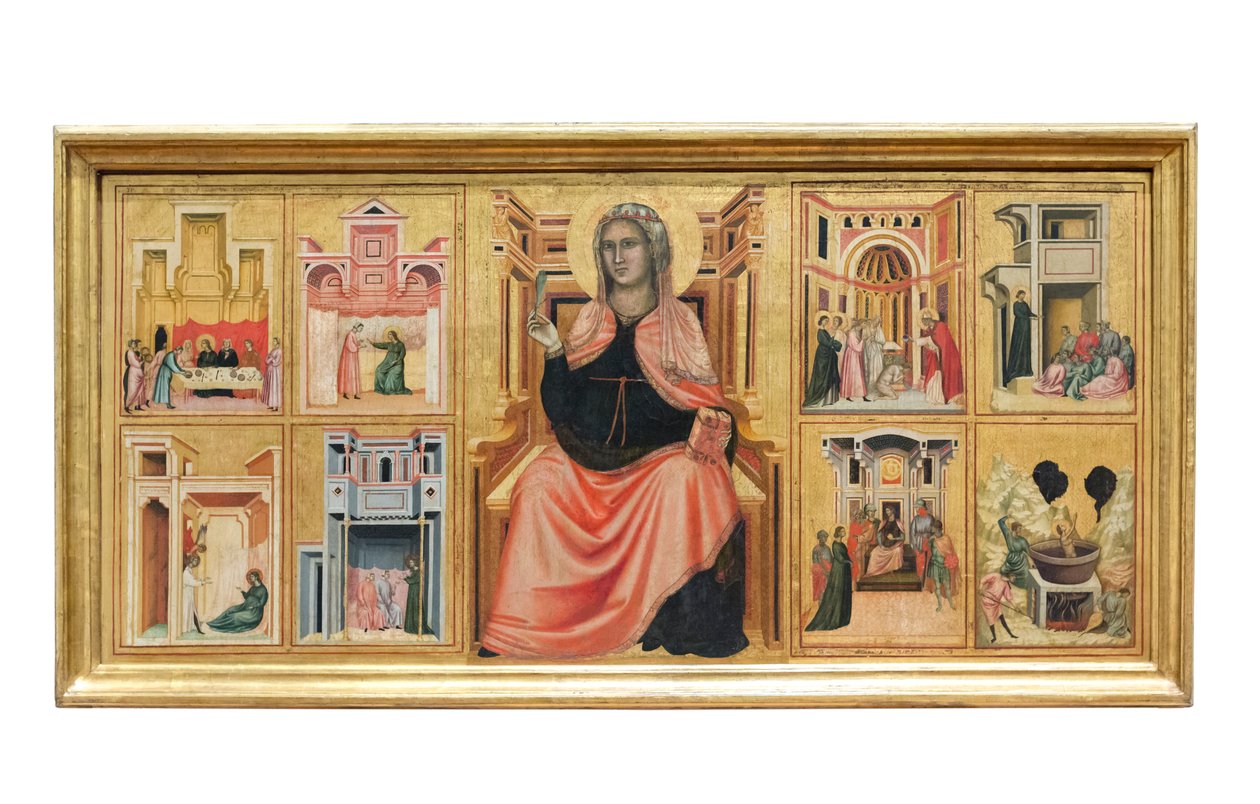 Heilige Cäcilia und Geschichten aus ihrem Leben von Master of Saint Cecilia