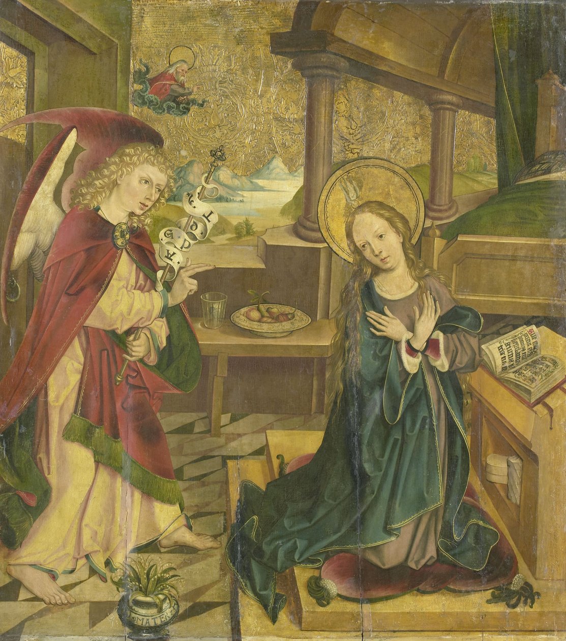Verkündigung an die Jungfrau von Master of Salemer altar
