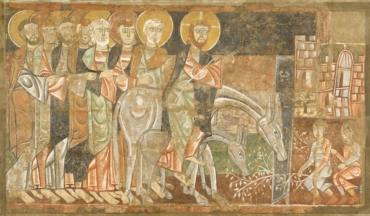 Einzug Christi in Jerusalem, ca. 1125 von Master of San Baudel