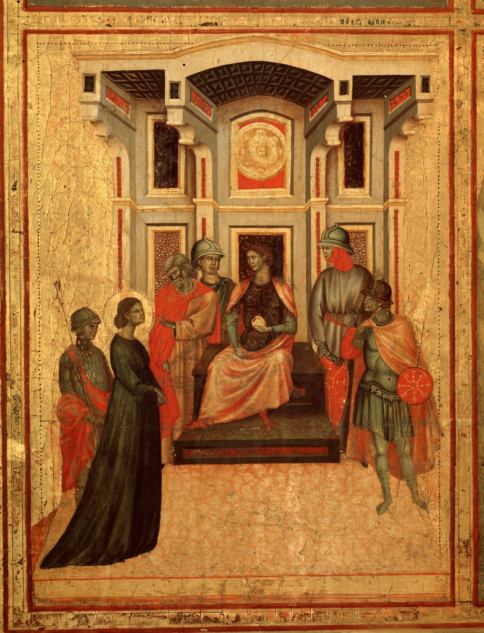 Heilige Cäcilia und ihre Lebensgeschichte (Detail) von Master of St. Cecilia