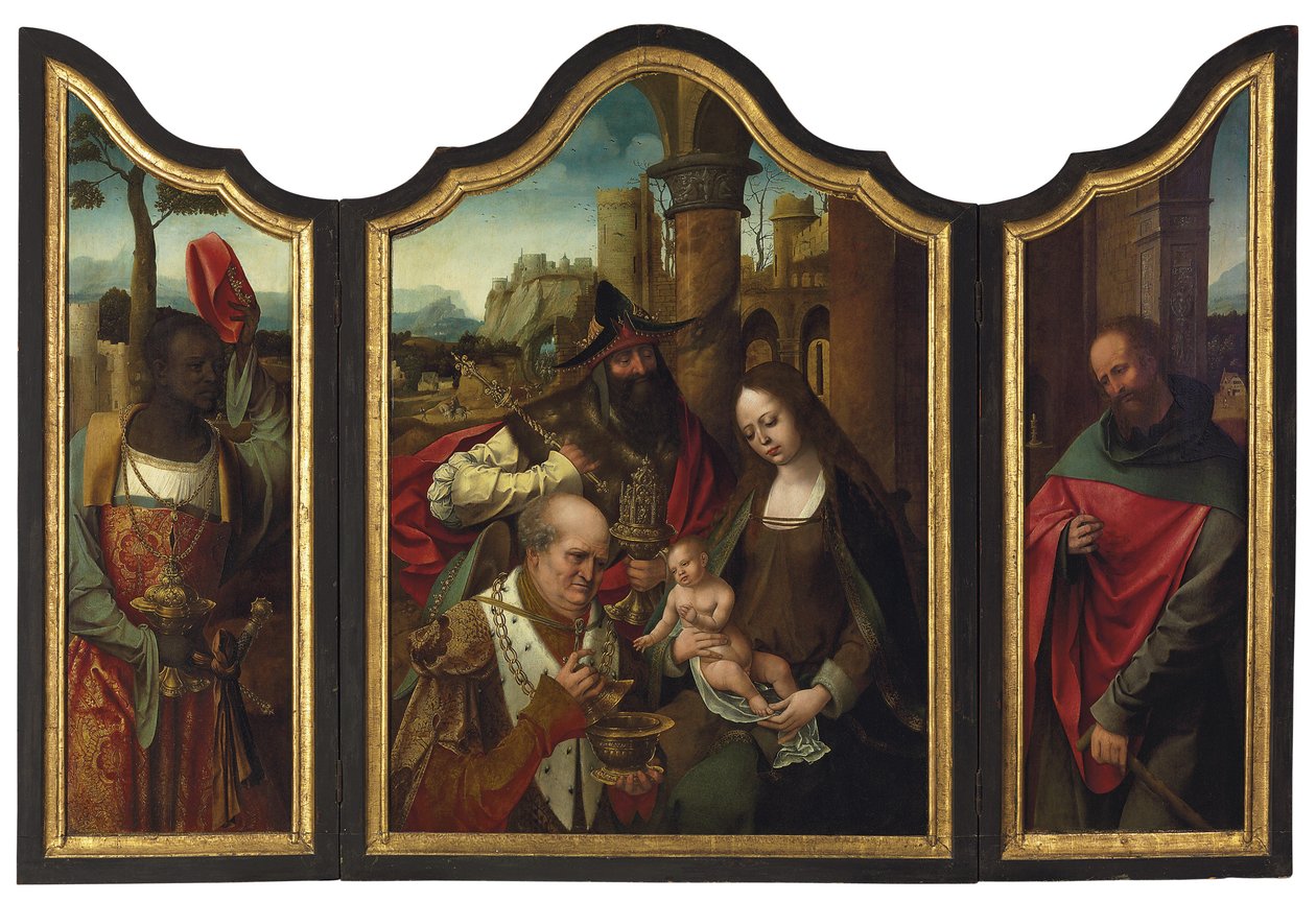 Anbetung der Könige von Master of the Antwerp Adoration