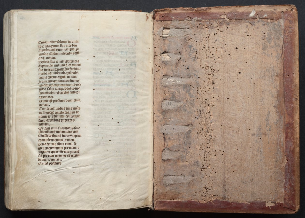 Das Gotha Missale: Fol. 164v, Text von Master of the Boqueteaux