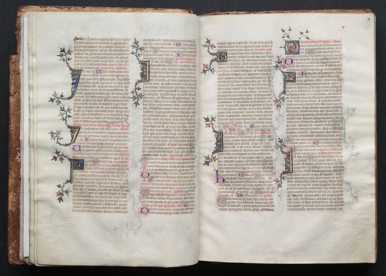 Das Gotha Missale: Fol. 18v, Text von Master of the Boqueteaux