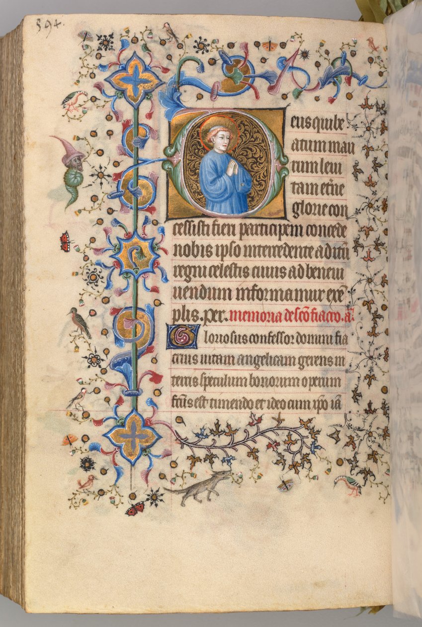 Stundenbuch von Karl dem Edlen, König von Navarra (1361-1425): fol. 291v, Text von Master of the Brussels Initials and Associates
