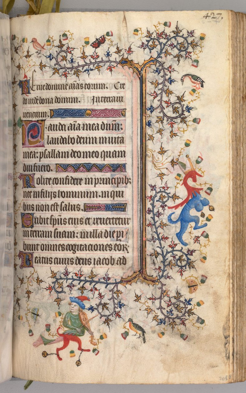 Stunden von Charles dem Edlen, König von Navarra 1361-1425: fol. 208r, Text, ca. 1405 von Master of the Brussels Initials and Associates